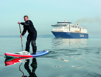 Michael Walther beim Stand Up Paddling